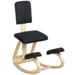 HOMCOM silla ergonómica de rodillas con respaldo