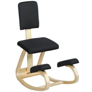 HOMCOM silla ergonómica de rodillas con respaldo