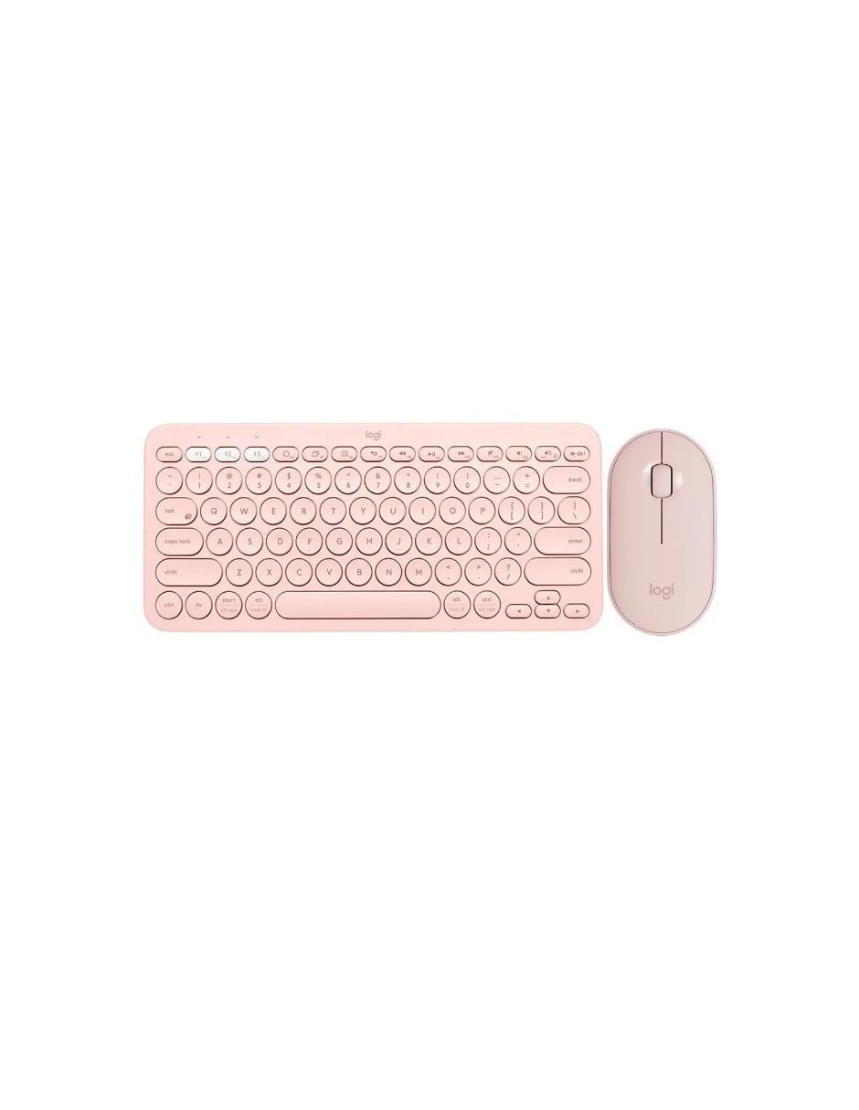 teclado logitech rosa