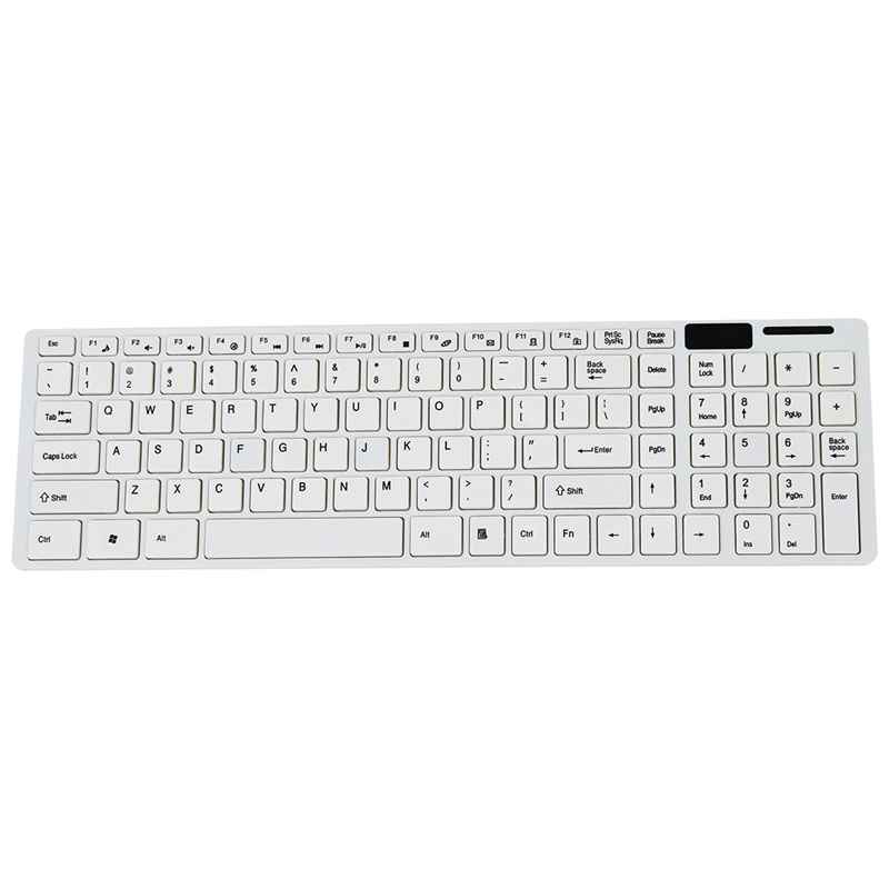 teclado y raton inalambrico blanco